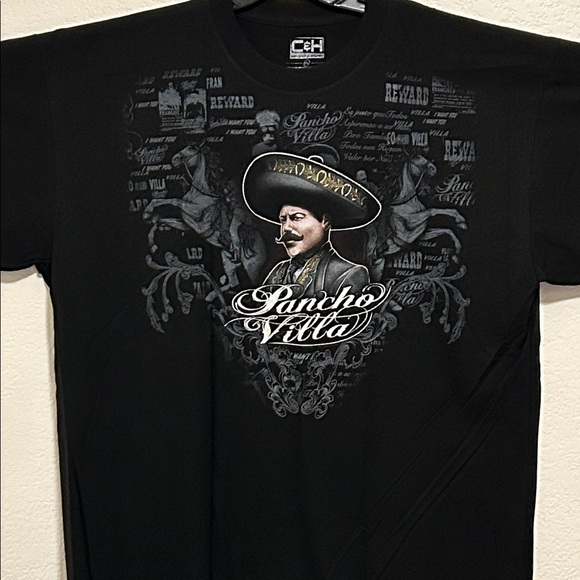Pancho Villa Black Graphic T-Shirt - Picture 2 of 2